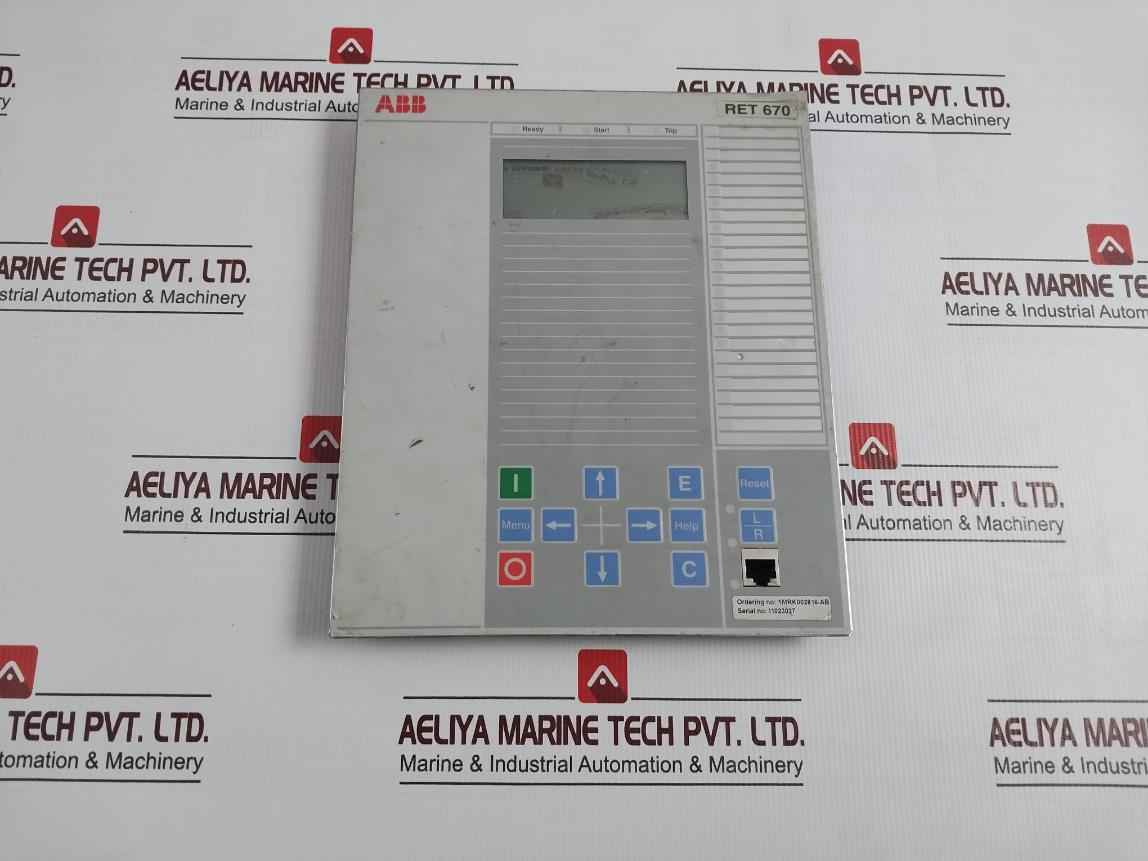 Abb 1Mrk002816-ab Bay Control Unit 1Mrk00008-hb Sw1.2 (Front Panel Only)