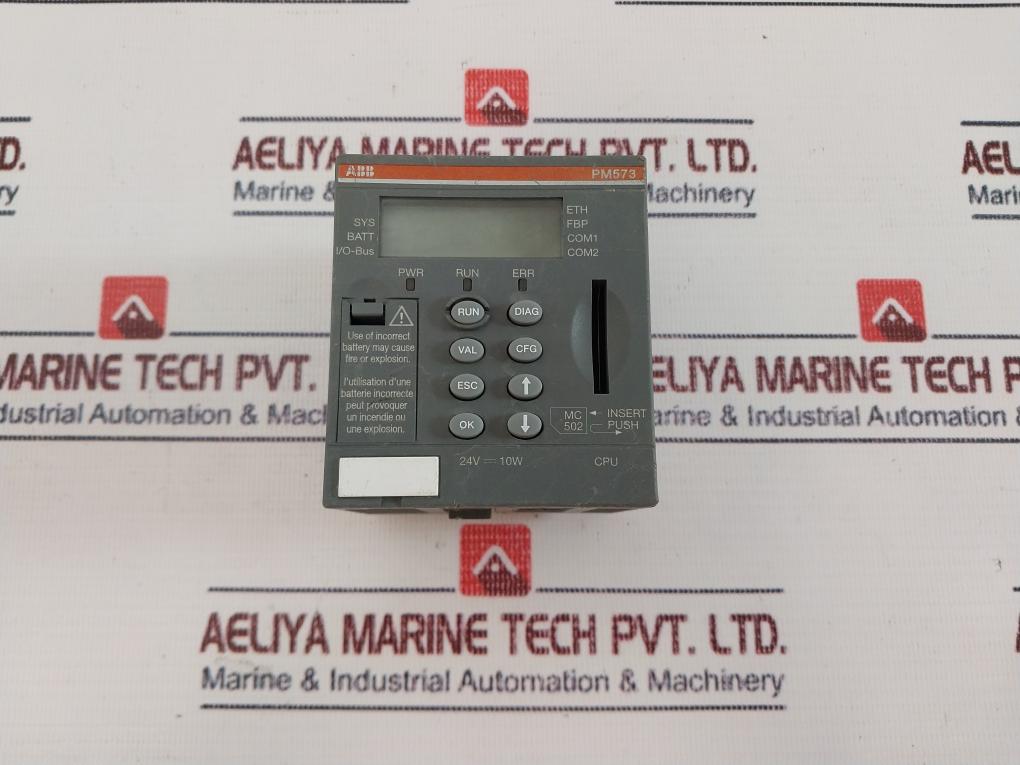 Abb 1Sap130300R0271 Pm573-eth Ethernet Lcd Processor Module 512Kb ...