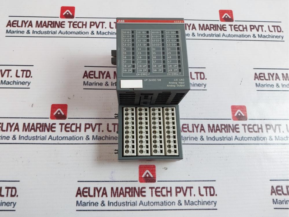 Abb 1Sap250100R0001 Analog Input/Output Module Ax521 Up 24Vdc 5W ...