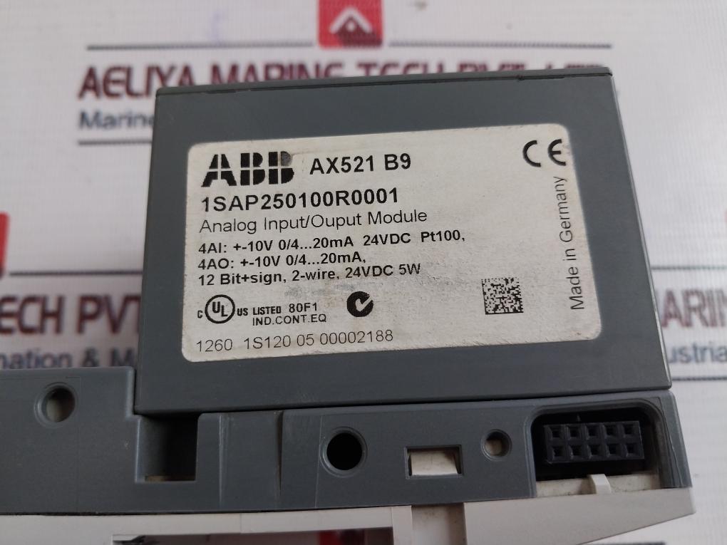 Abb 1Sap250100R0001 Analog Input/Output Module Ax521 Up 24Vdc 5W