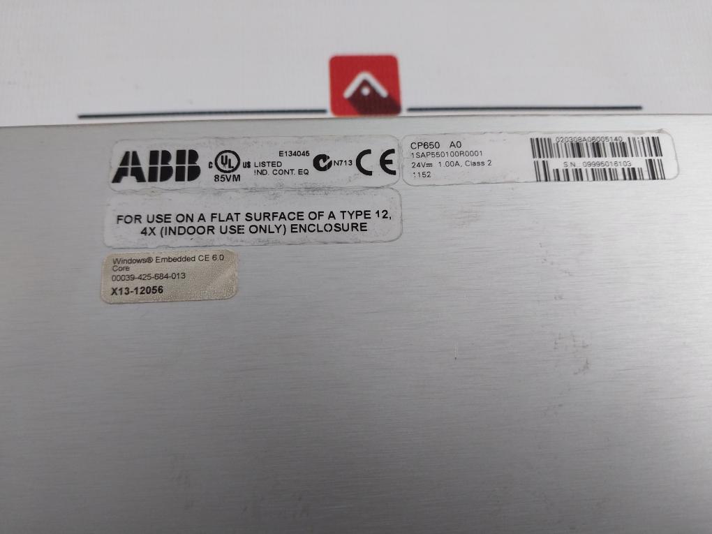 Abb 1Sap550100R0001 Control Panel Cp650 A0 24V