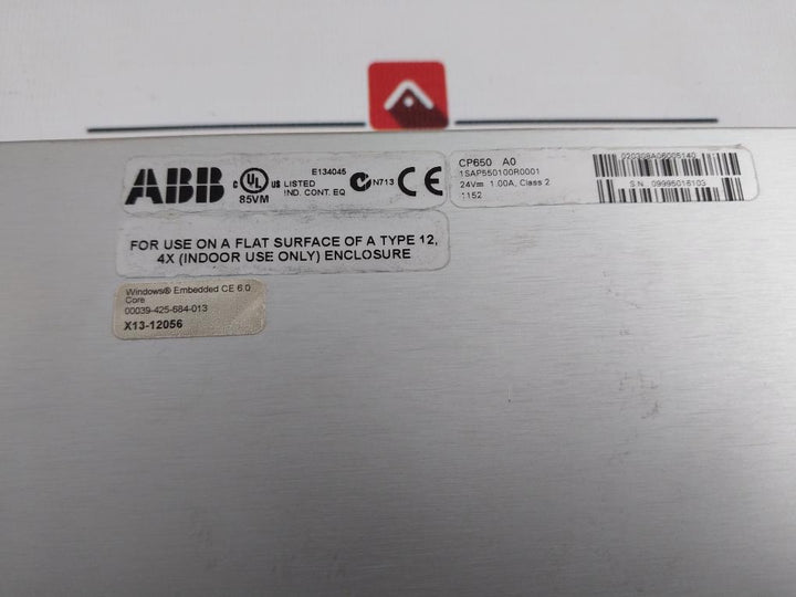 Abb 1Sap550100R0001 Control Panel Cp650 A0 24V