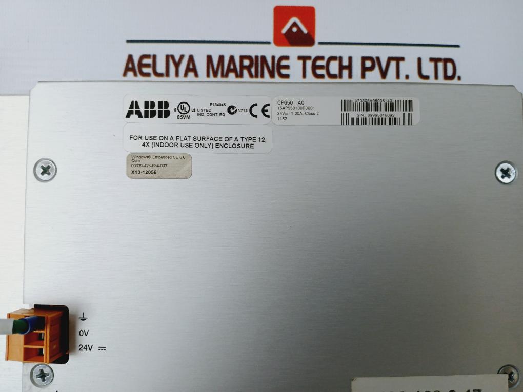 Abb 1Sap550100R0001 Control Panel Cp650 A0 24V 1.00A, Class 2