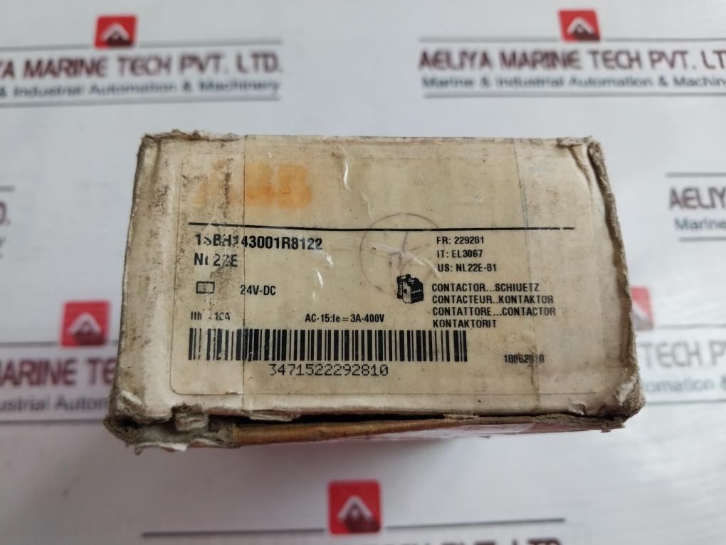 Abb 1Sbh143001R8122 Contactor Relay 690V 16A