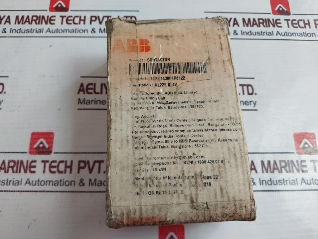 Abb 1Sbh143001R8122 Contactor Relay 690V 16A