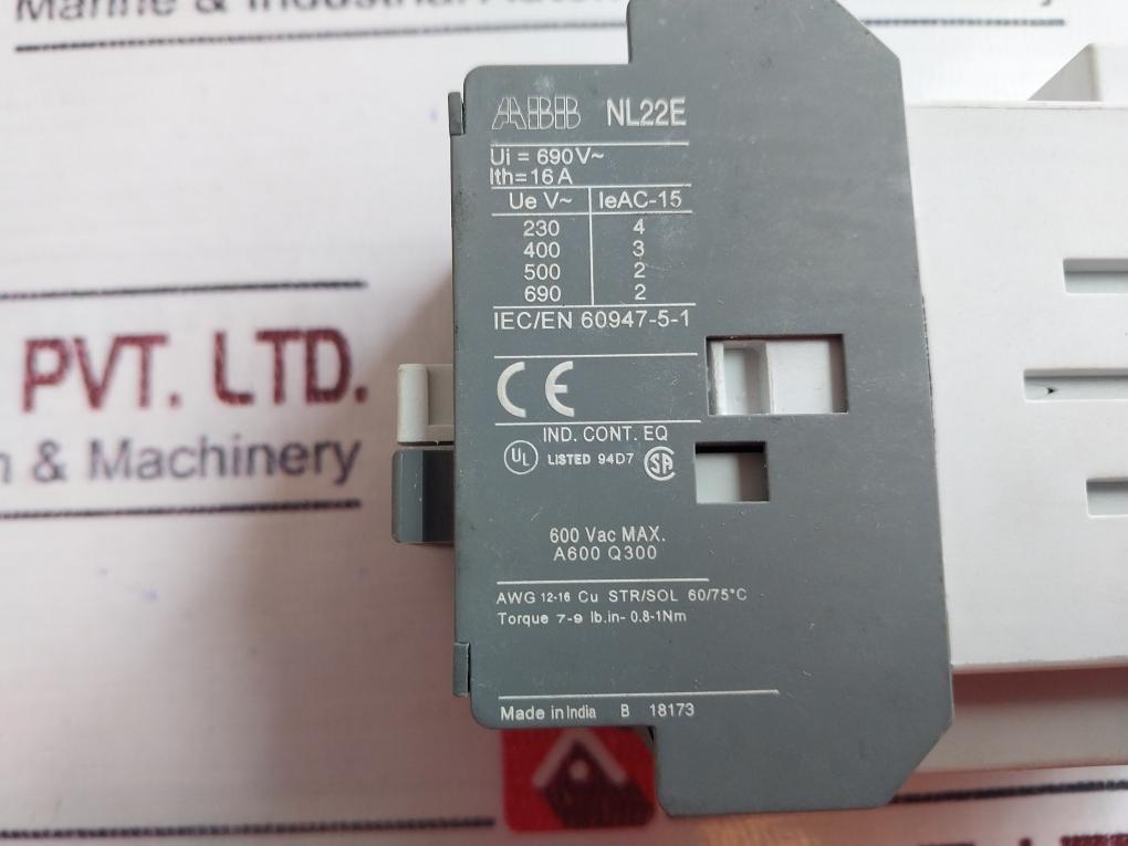 Abb 1Sbh143001R8122 Contactor Relay 690V 16A