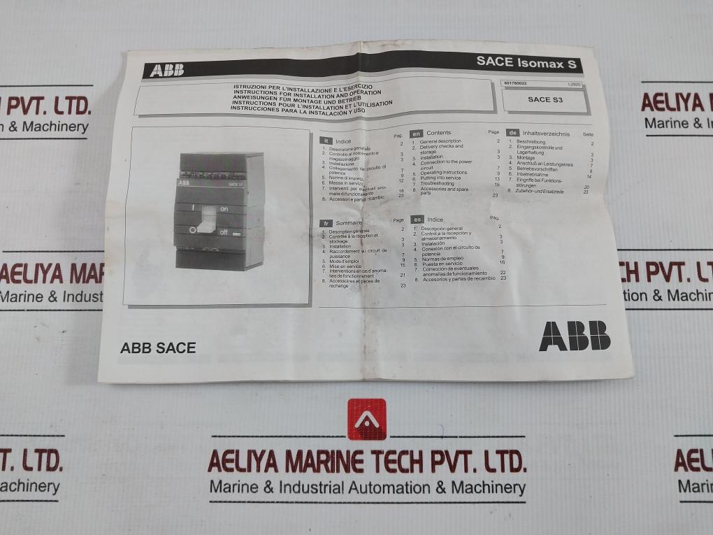 Plug-in Circuit Breaker 1Sda003252R1 Abb 3A 400Vac