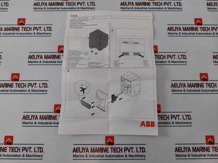 Abb 1Sda038286R1 Shunt Opening Release Supply Voltage 24V