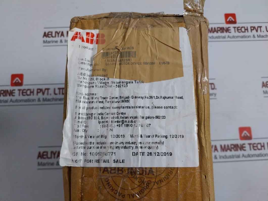 Abb 1Sda038323R1 Geared Motor Device 100/130V E1/6-tb 1.25A