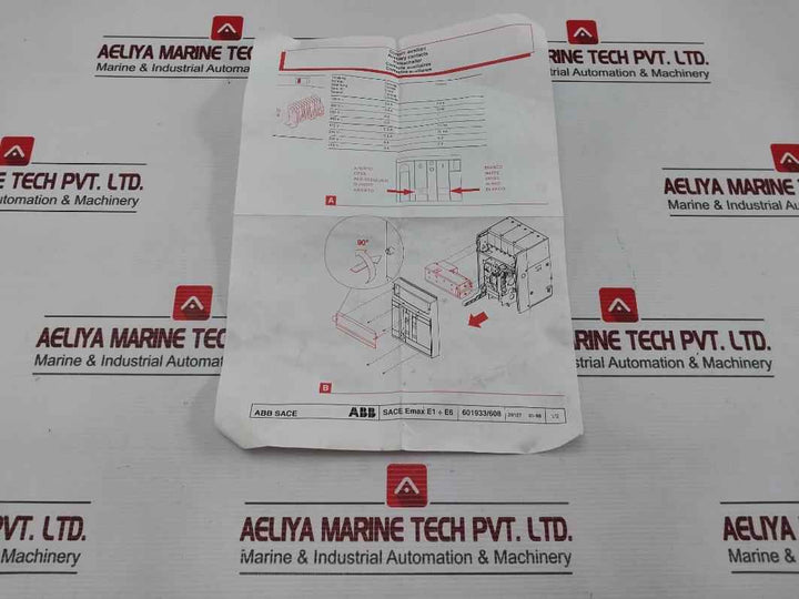 Abb 1Sda038326R1 4 Open/Closed Auxiliary Contact Kit 601933/608