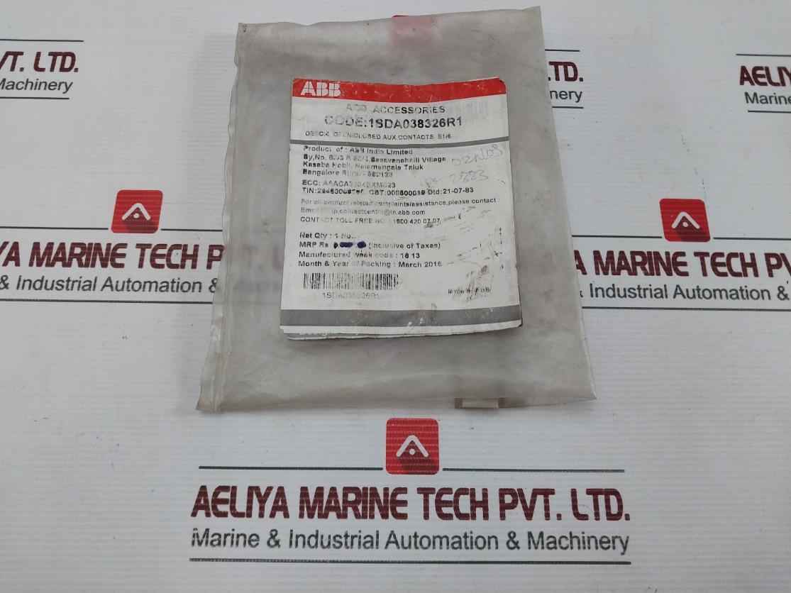 Abb 1Sda038326R1 4 Open/Closed Auxiliary Contact Kit 601933/608