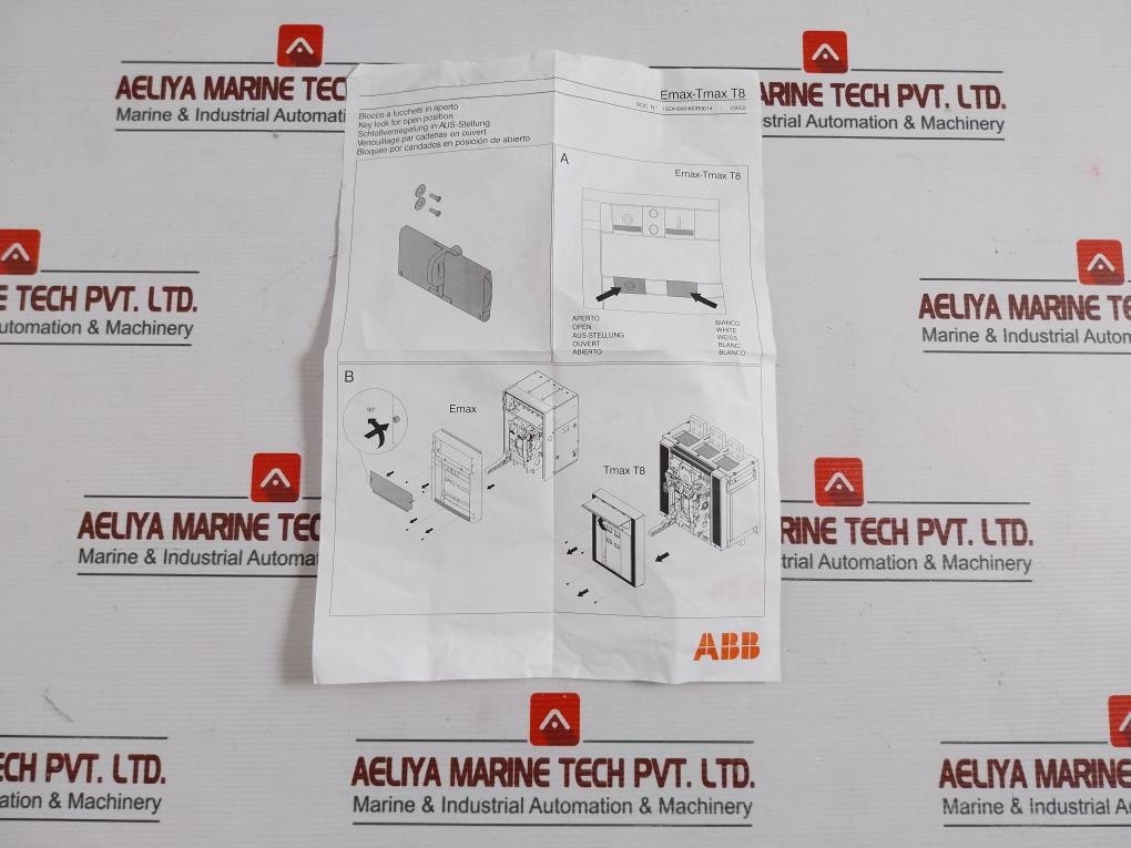 Abb 1Sda038351R1 Padlock Device In Open Position