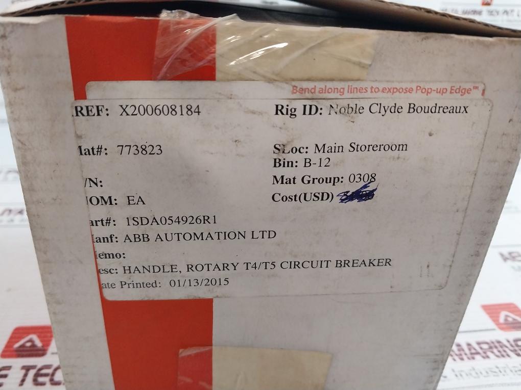 Abb 1Sda054926R1 Circuit Breaker Accessory Rotary Handle