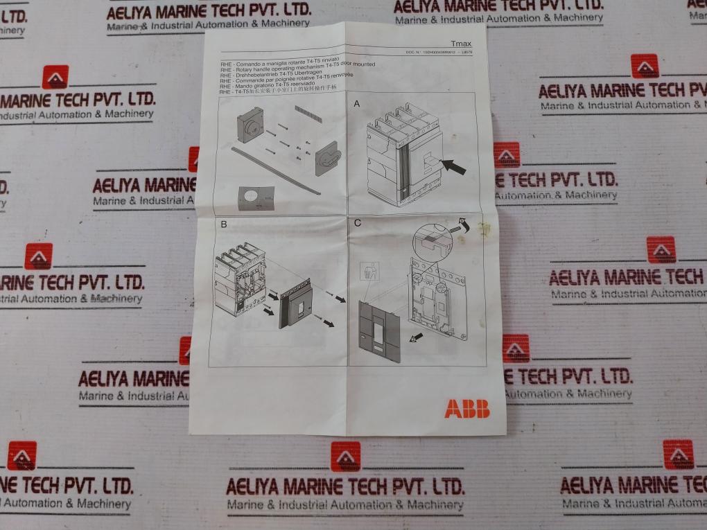 ABB 1SDA054931R1 RHE-Rotary Handle Operating Mechanism For Circuit Breaker