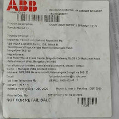 Abb 1Sda069869R1 Air Circuit Breaker Kit