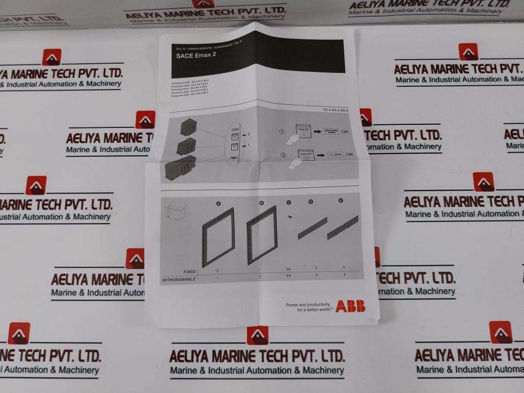 Abb 1Sda073864R1 Flange Ip30 For The Compartment Door
