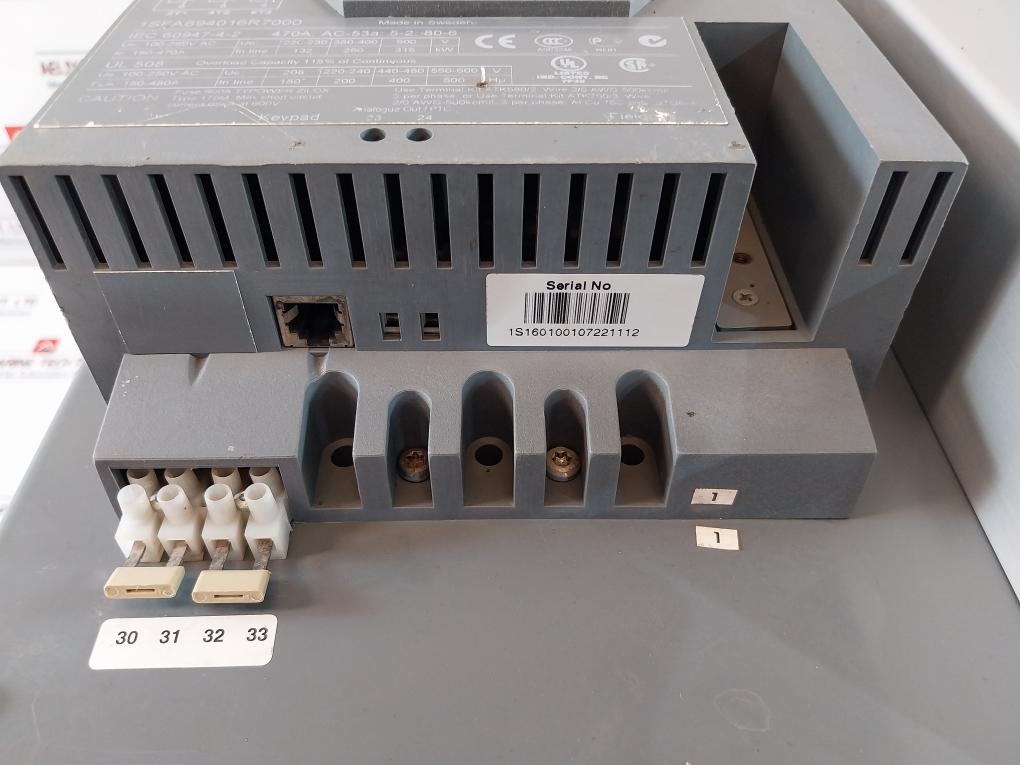 Abb Pstb470-600-70 1Sfa894016R7000 Soft Starter 100-250V Ac 150-470A 50/60Hz