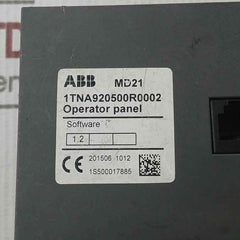 Abb 1Tna920500R0002 Operator Panel Md21 Sw 1.2