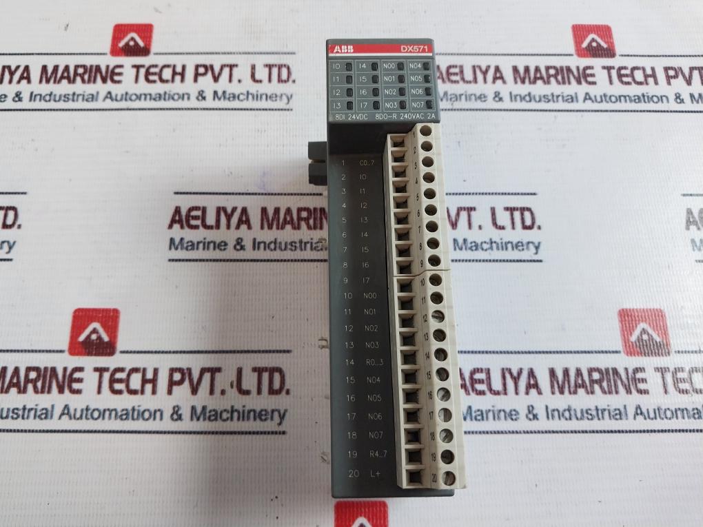 ABB 1TNE968902R2302 DX571 Digital Input/Output Module 8DI/8DO-Relay