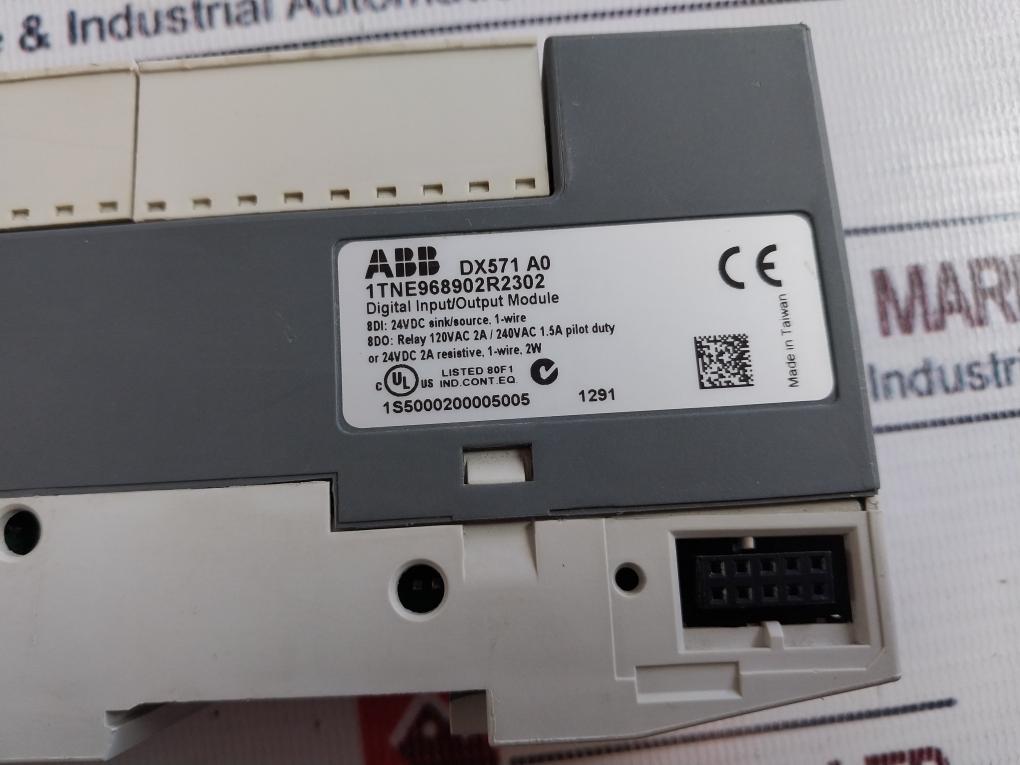 ABB 1TNE968902R2302 DX571 Digital Input/Output Module 8DI/8DO-Relay