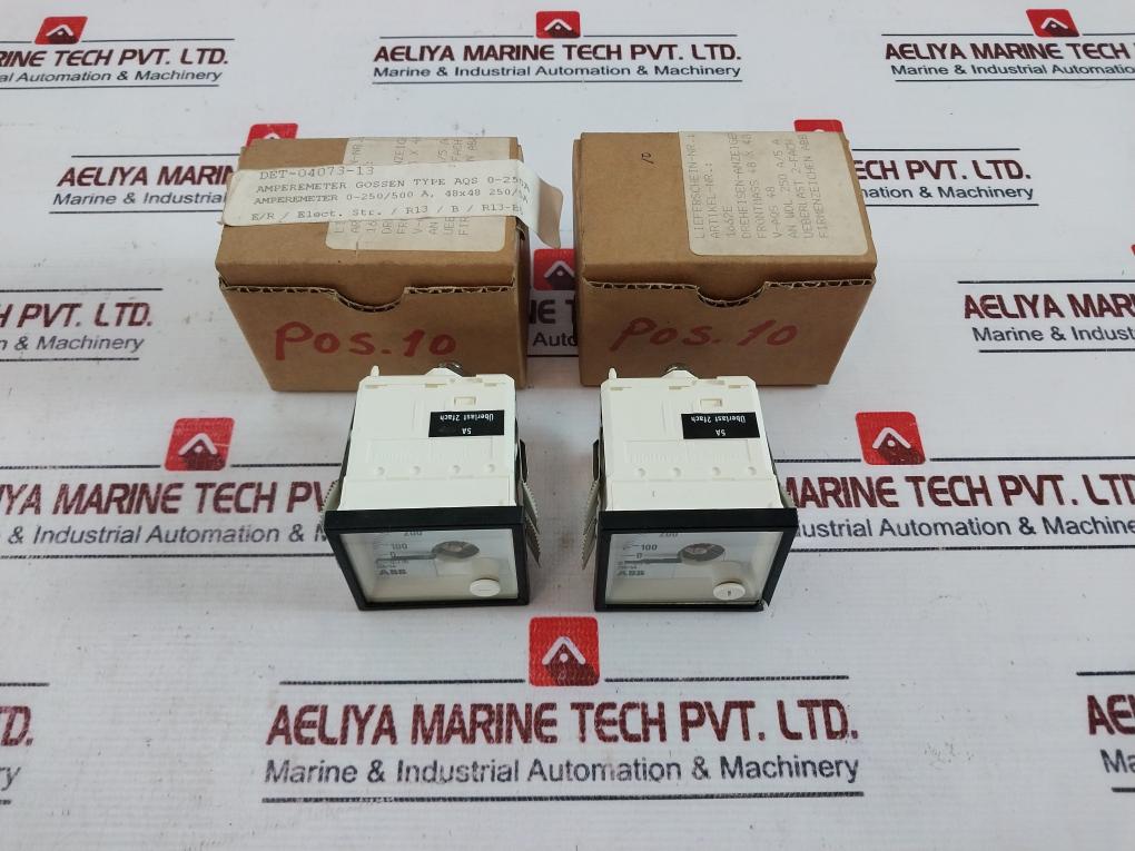 Abb 250/5a Moving Iron Indicator V-aqs 48 0-250/500a