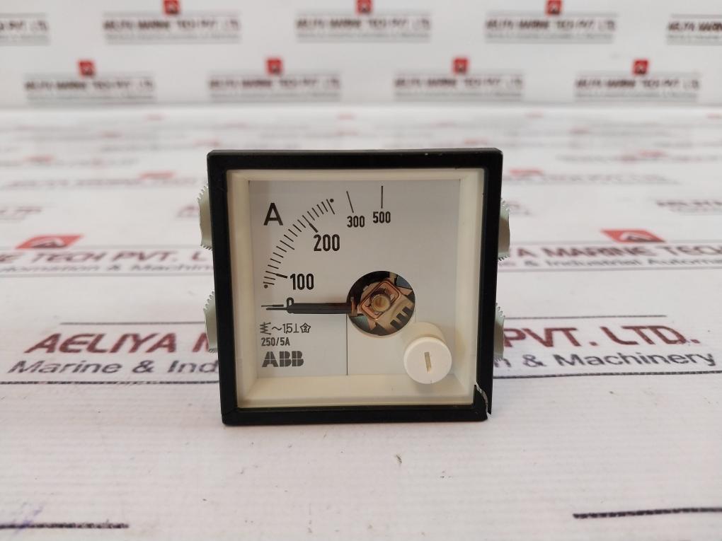 Abb 250/5a Moving Iron Indicator V-aqs 48 0-250/500a