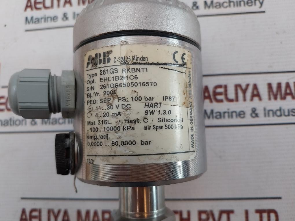 ABB D-32425 Minden 261GS RKBNT1 Gauge Pressure Transmitter 261GS6505016570