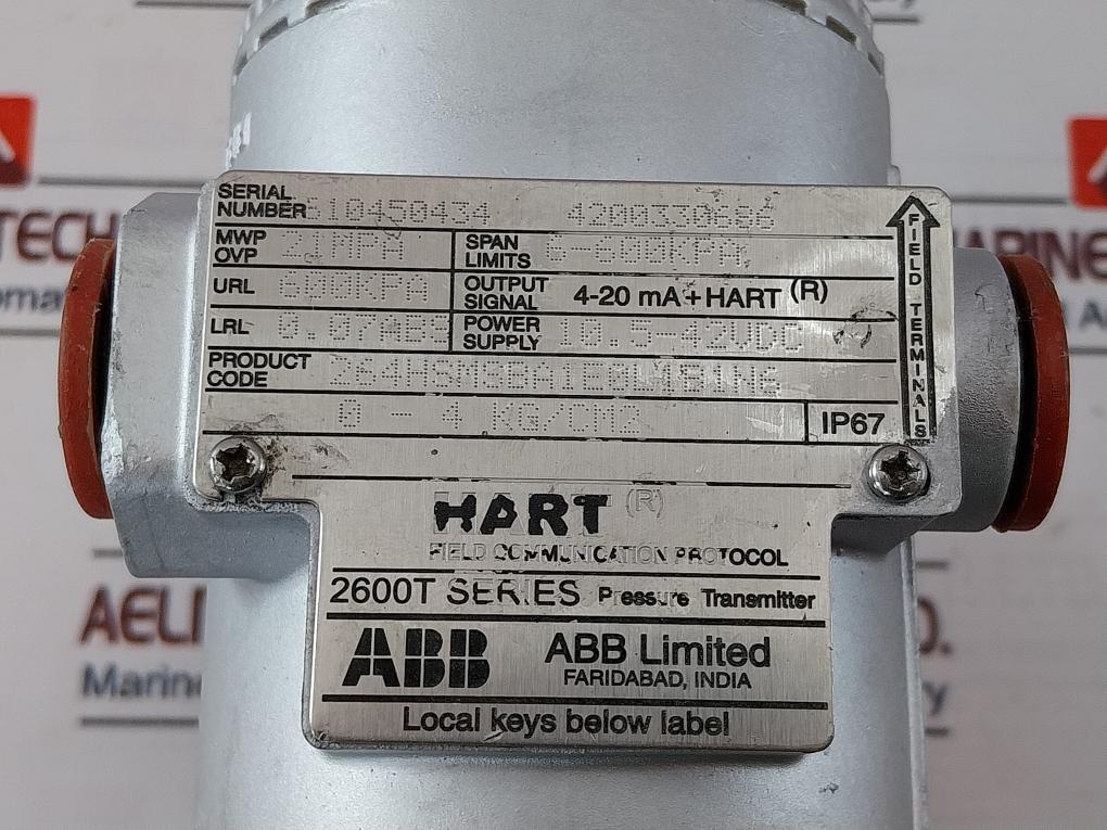 Abb 264Hsmsba1E0L1B1N6 Pressure Transmitter 10.5-42Vdc