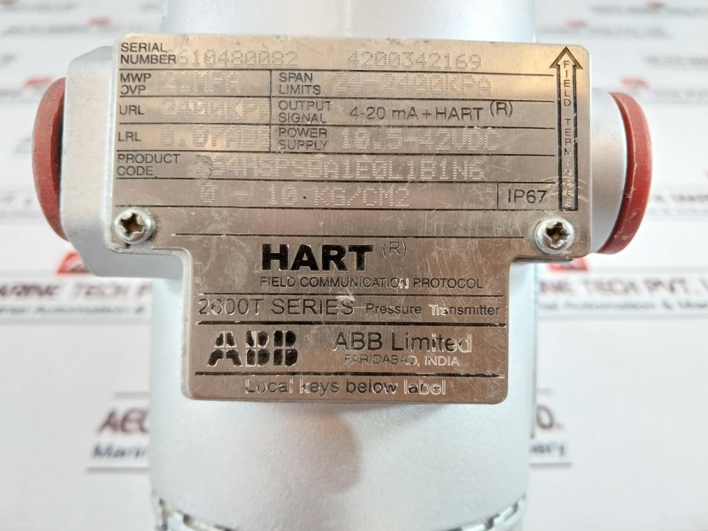 Abb 264Hspsba1E0L1B1N6 Pressure Transmitter