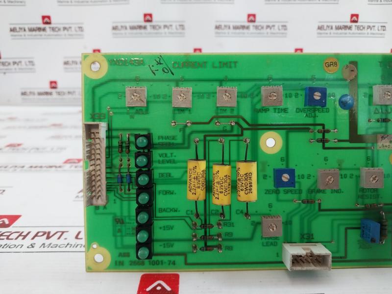 Abb 2668 1001-74 Printed Circuit Board Yx0143A