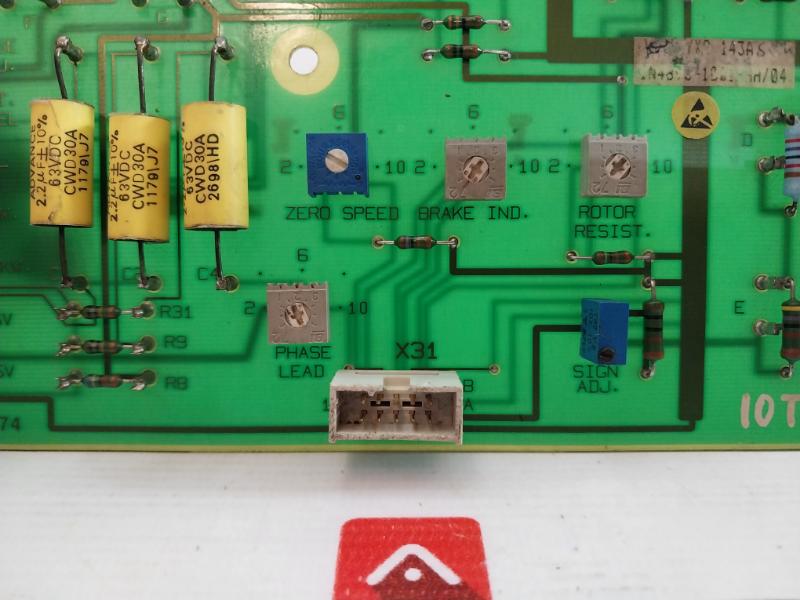 Abb 2668 1001-74 Printed Circuit Board Yx0143A