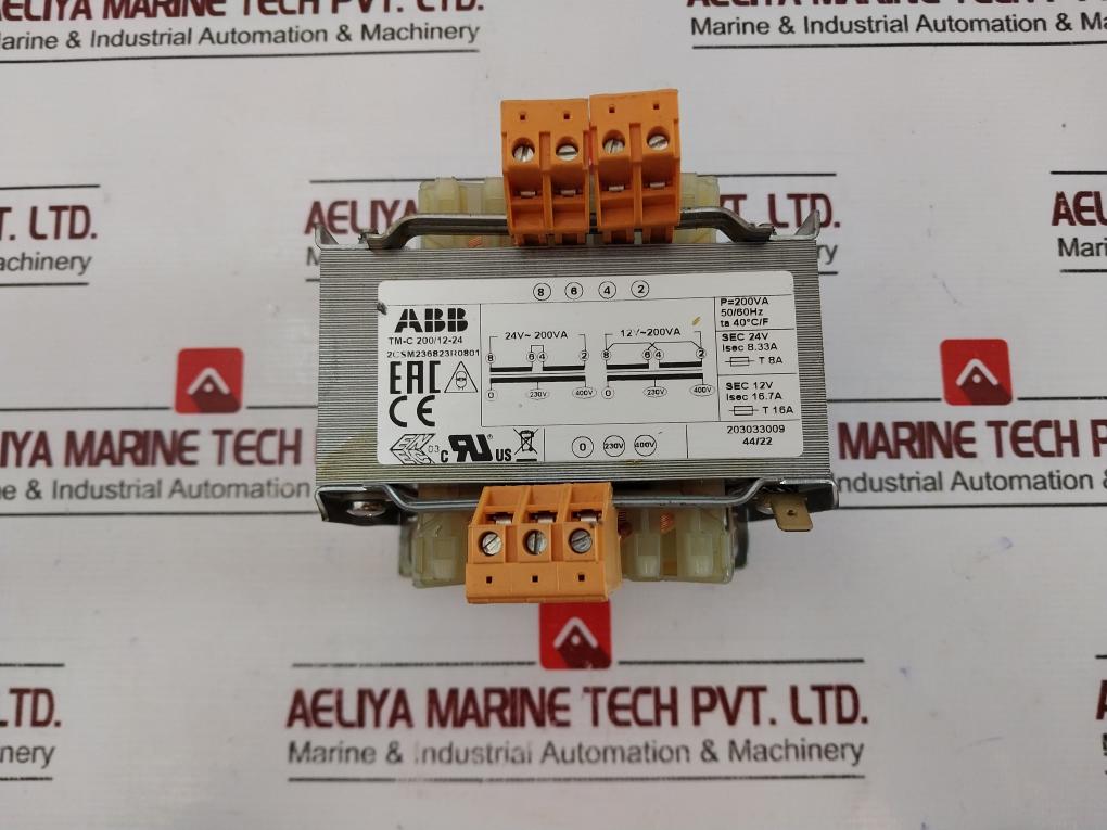 Abb 2Csm236823R0801 Transformer P=200Va , 600V-30A , Awg 10-30