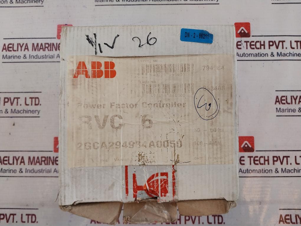 ABB 2GCA294984A0050 Power Factor Controller RVC6-1/5A