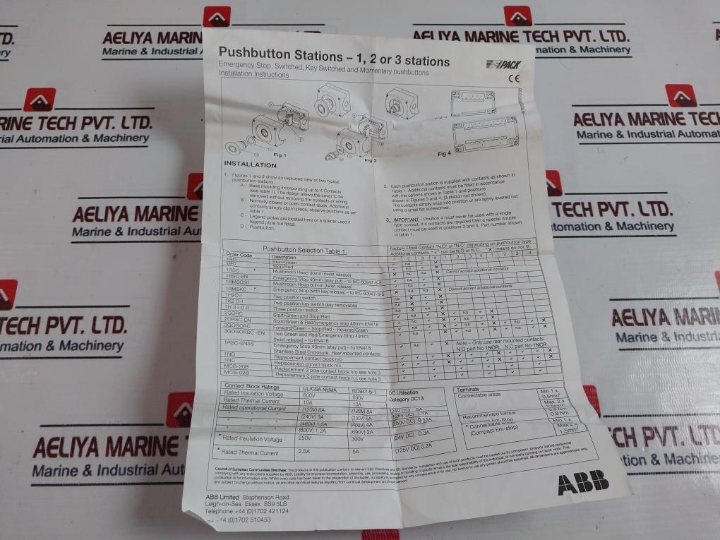 ABB 2gorsc-en Emergency Push Button