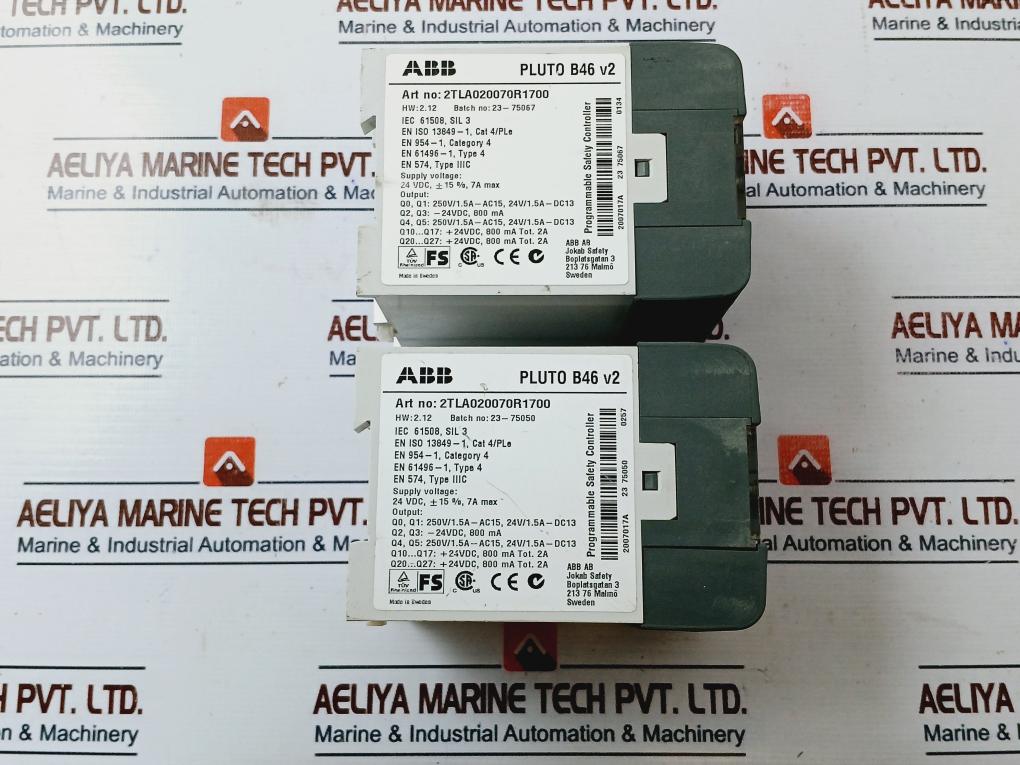 Abb 2Tla020070R1700 Programmable Safety Controller