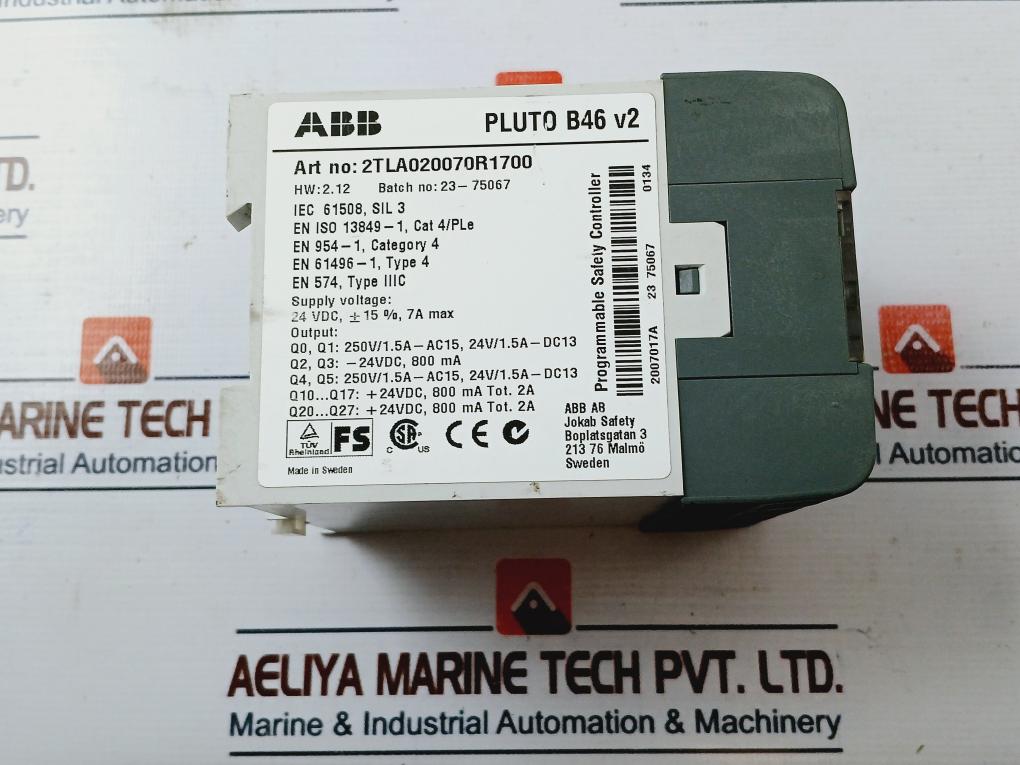 Abb 2Tla020070R1700 Programmable Safety Controller