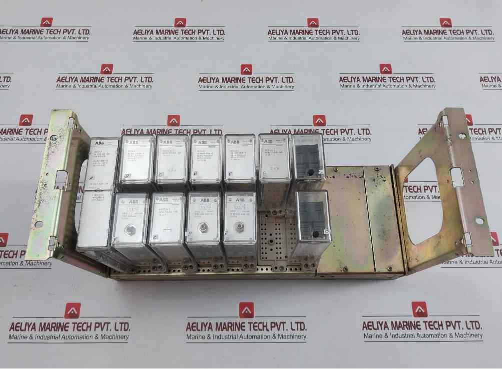Abb 3-ph High Impedance Diff Relay 110V Dc In 7417 3001-cb (Incomplete)