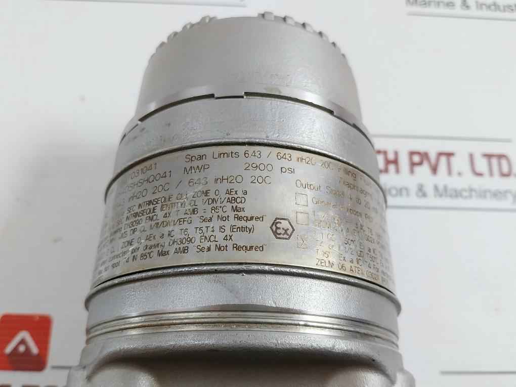 Abb 364Dshshq041 Pressure Transmitter Mwp 2900Psi 10.5-42Vdc 0Abk100708