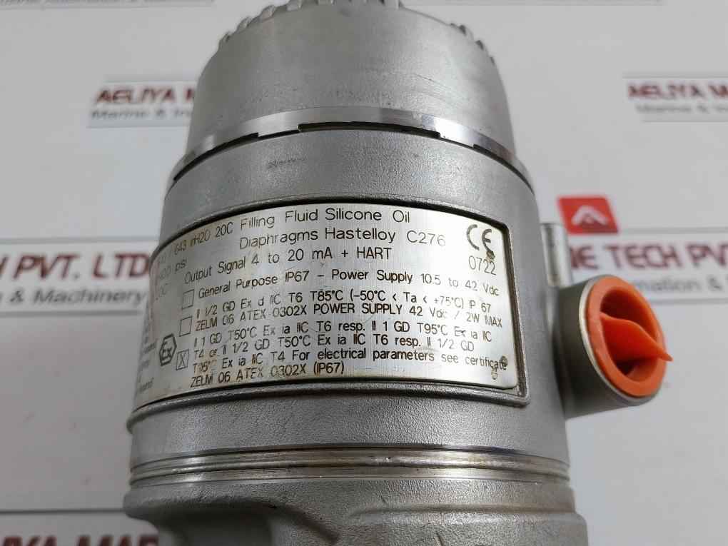 Abb 364Dshshq041 Pressure Transmitter Mwp 2900Psi 10.5-42Vdc 0Abk100708