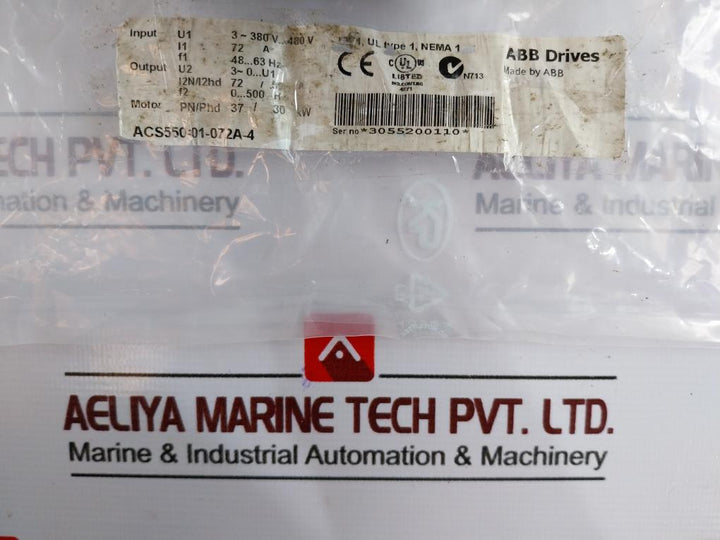 Abb 3Aua0000000144/K Transformer For Acs550-01-072A-4