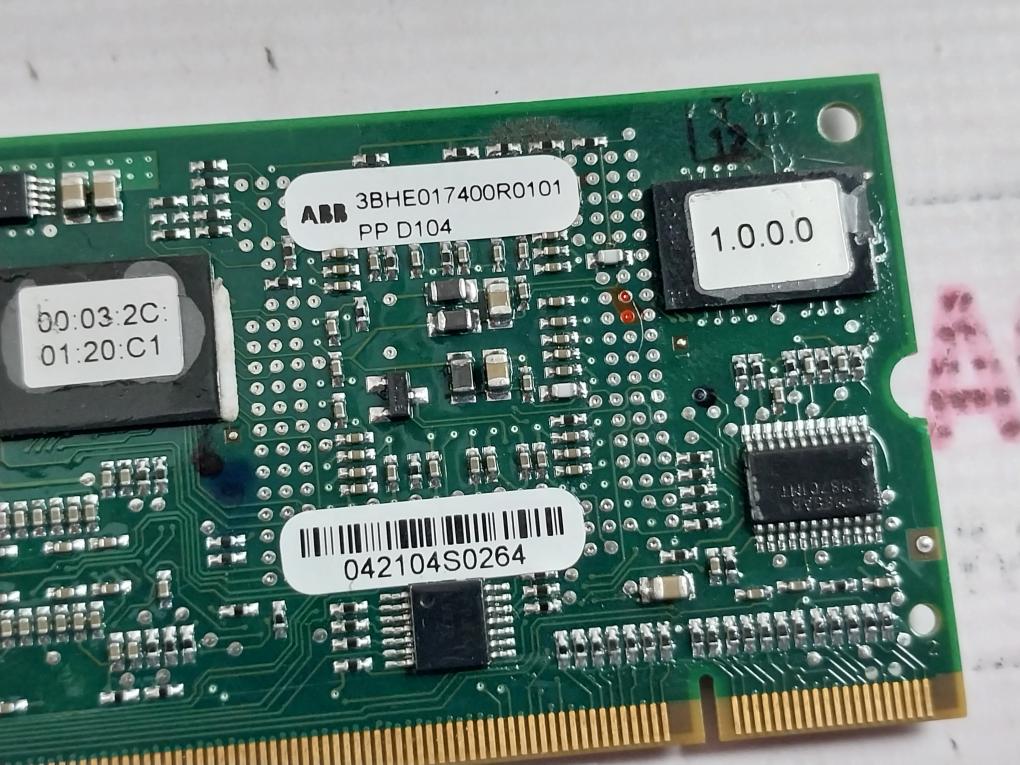 Abb 3Bhe017400R0101 Control Module Circuit Board Interface Card