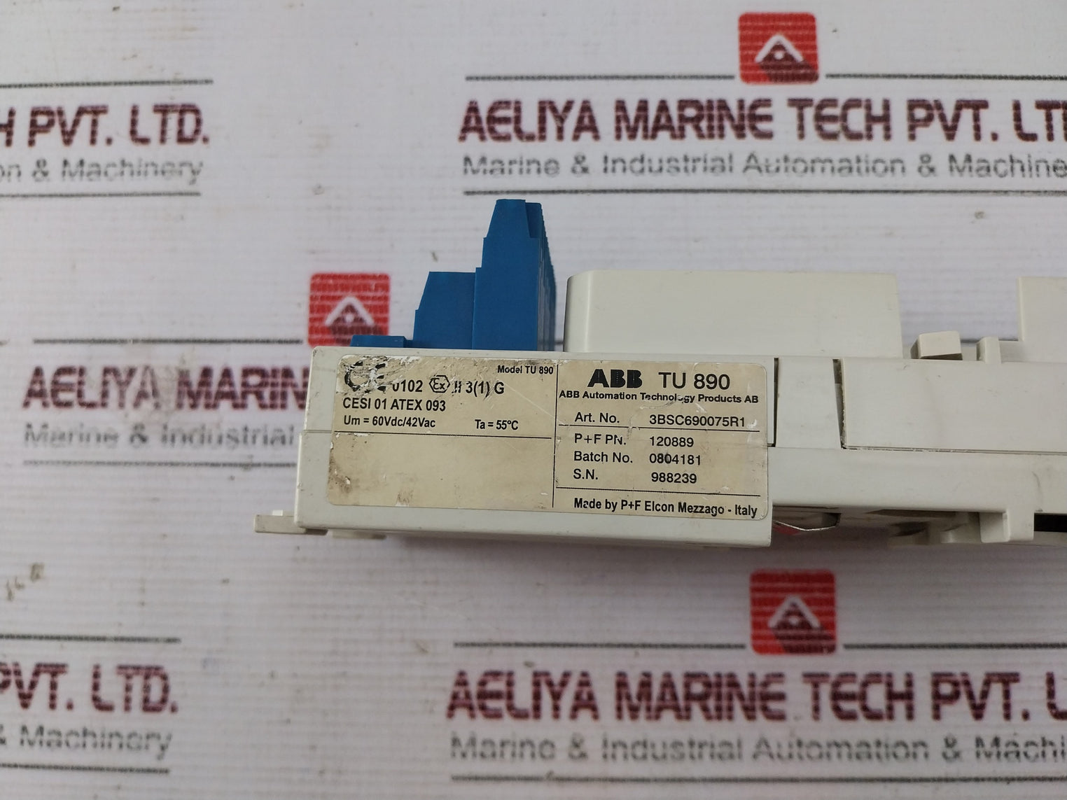Abb 3Bsc690075R1 Module Termination Unit Base 60Vdc/42Vac 24 Vdc