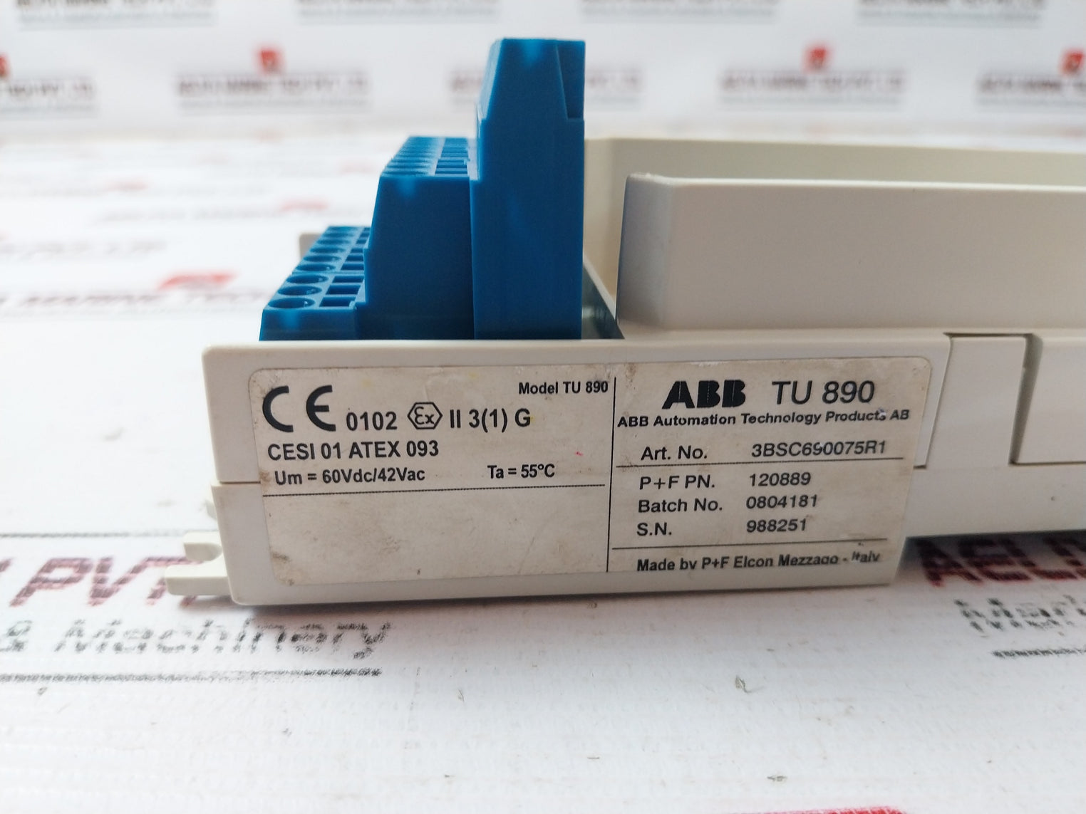 Abb 3Bsc690075R1 Termination Base Unit Plc Module