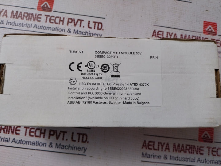 Abb 3Bse013230R1 S800 I/O Compact Mtu Module Termination Unit 50V Tu810V1