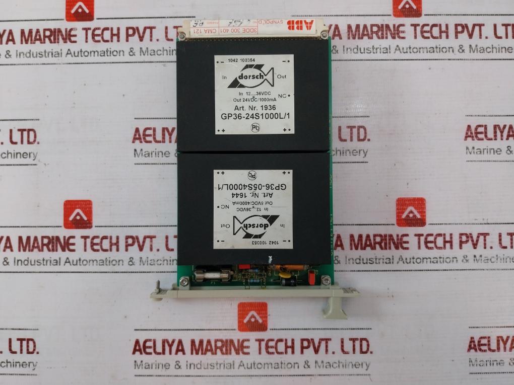 Abb 3Dde 300 401 Power Module 12-36Vdc Input 5Vdc/4000Ma & 24Vdc/1000Ma