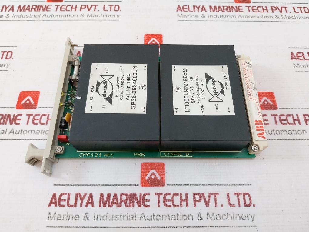 Abb 3Dde 300 401 Power Module 12-36Vdc Input 5Vdc/4000Ma & 24Vdc/1000Ma