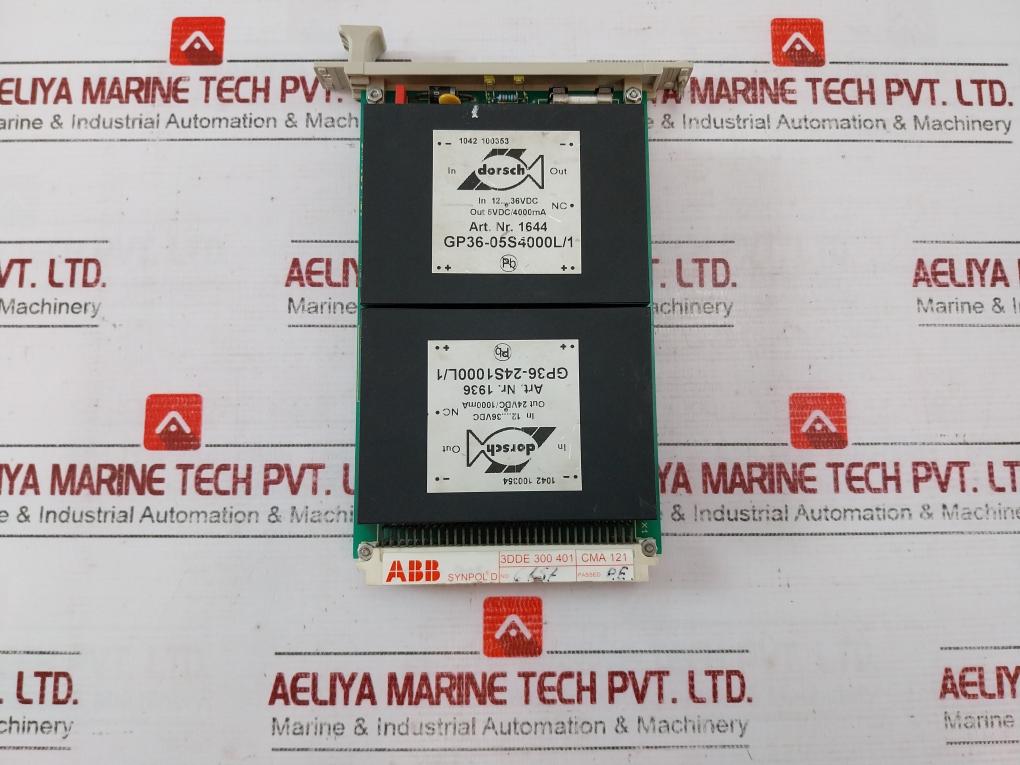 Abb 3Dde 300 401 Power Module 12-36Vdc Input 5Vdc/4000Ma & 24Vdc/1000Ma