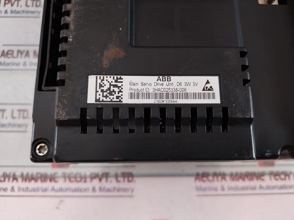 ABB 3HAC025338-006 Main Servo Drive Unit D6 3W 3V