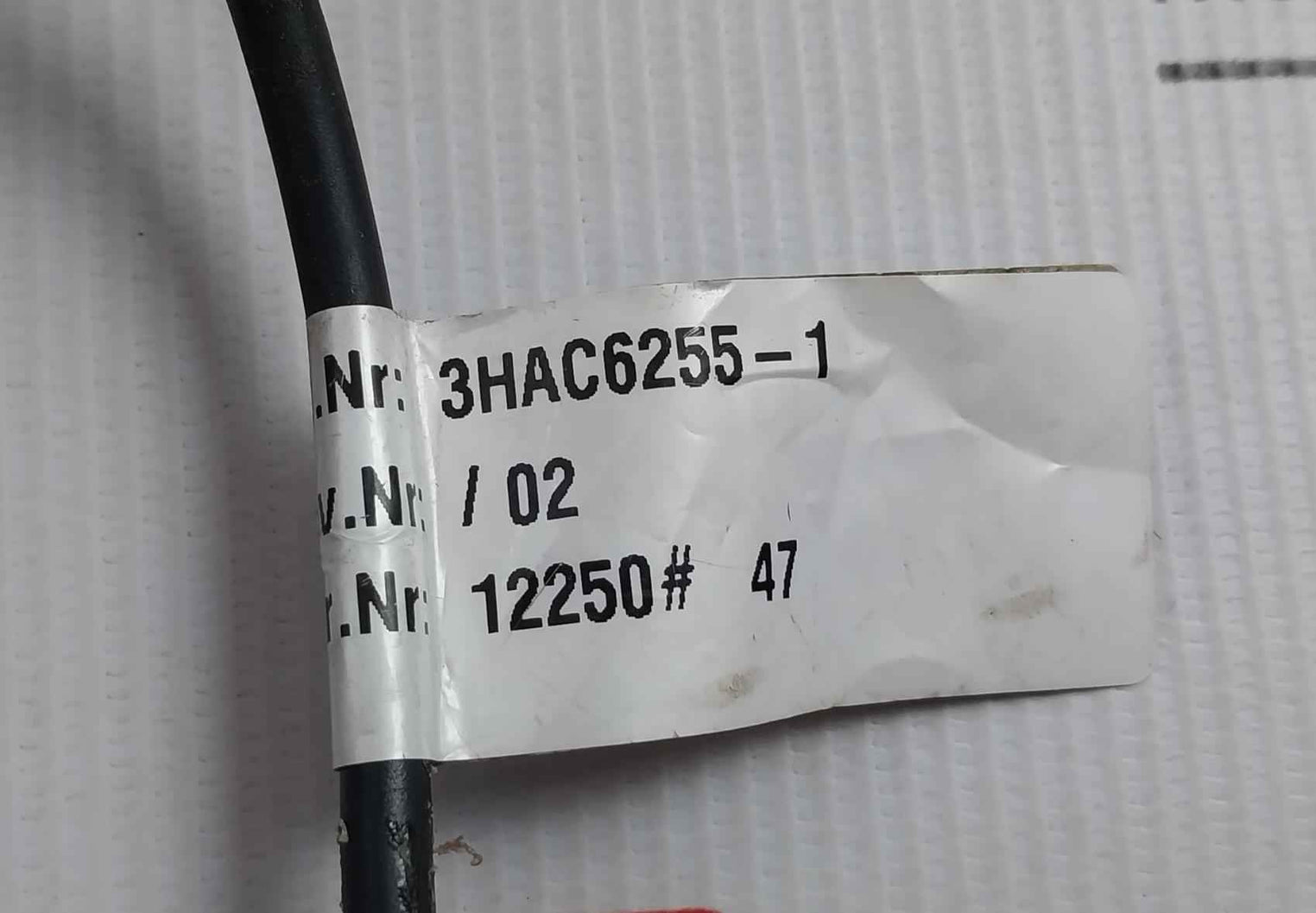 Abb 3Hac6255-1 Metal Fan Cable 1.30 Meter 300V Ft 1 Awg 20