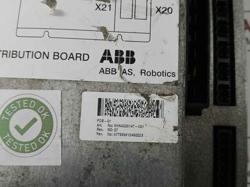 Abb 3Hna006147-001 Power Distribution Board Pdb 24Vdc 124001347 (Not Working)